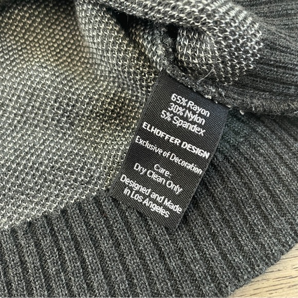 Elhoffer bell sleeve crop goth cardigan M - Picture 5 of 13